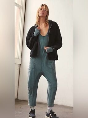 Free People Long Sleeve Hooded Hot Shot Onesie